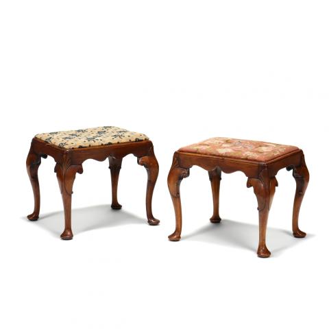 two George II stools