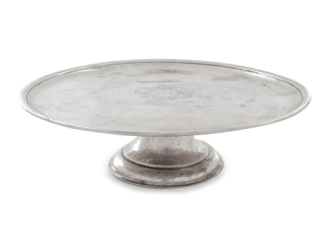 Queen Anne pedestal salver