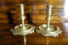 Late 17th century Spanish candlesticks